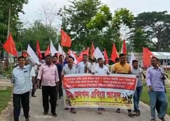 DYFI organises protest rally in Belonia against Price Hikes, Unemployment
